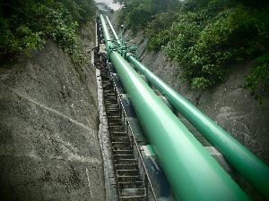 上市川第三発電所水圧鉄管点検橋修繕工事（富山県）